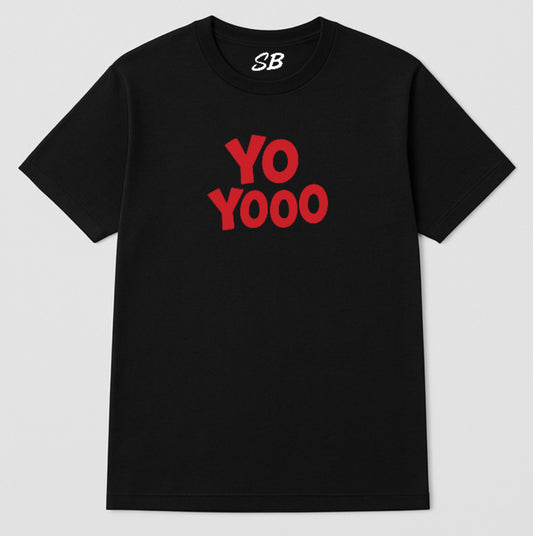 Red & Black YO YOOO T-Shirt